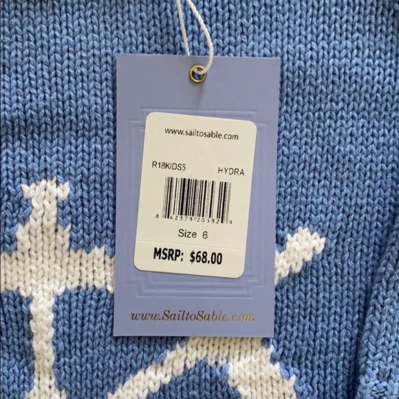 NWT Sail to Sable Girls Knit Dress - Picture 3 of 5